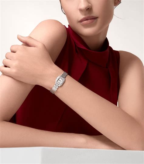 white cartier watch|panthere de cartier watch mini.